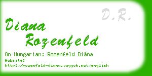 diana rozenfeld business card